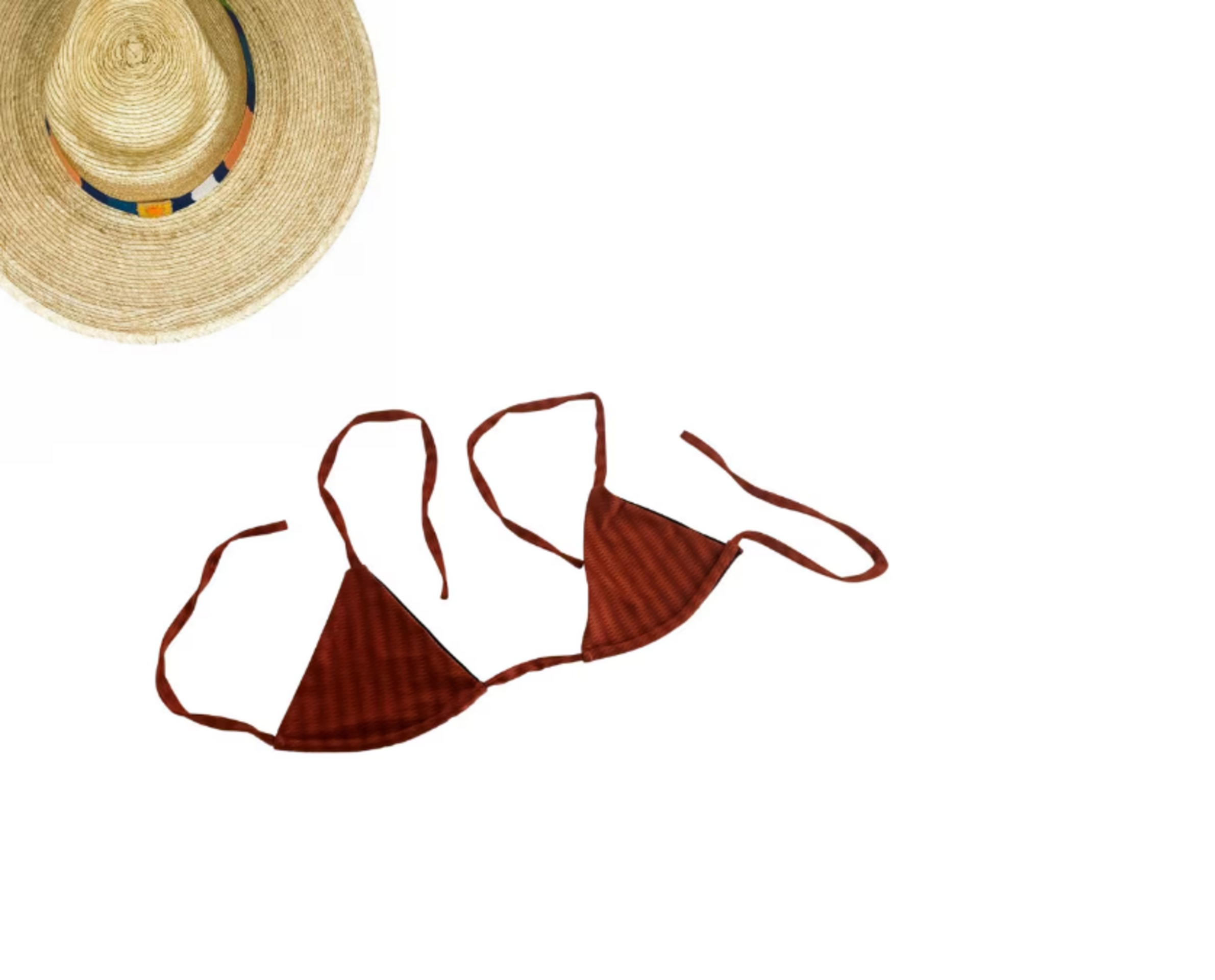Bikini Marrón Satinado - Envío Gratis - 2