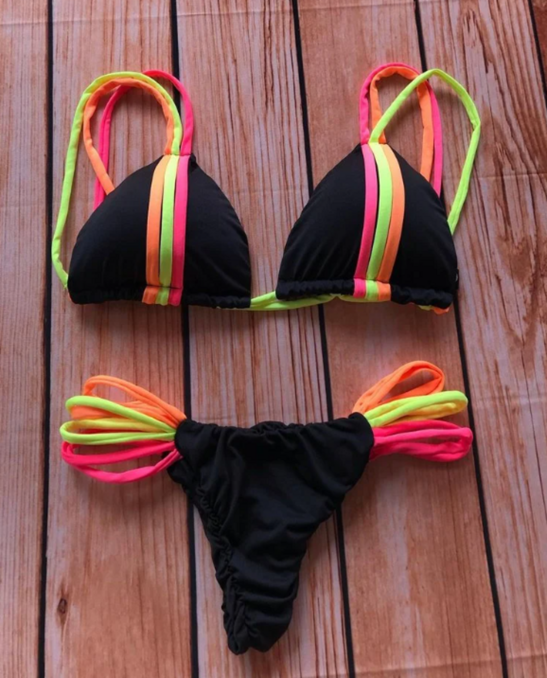 Bikini Negro Multicolor - 2