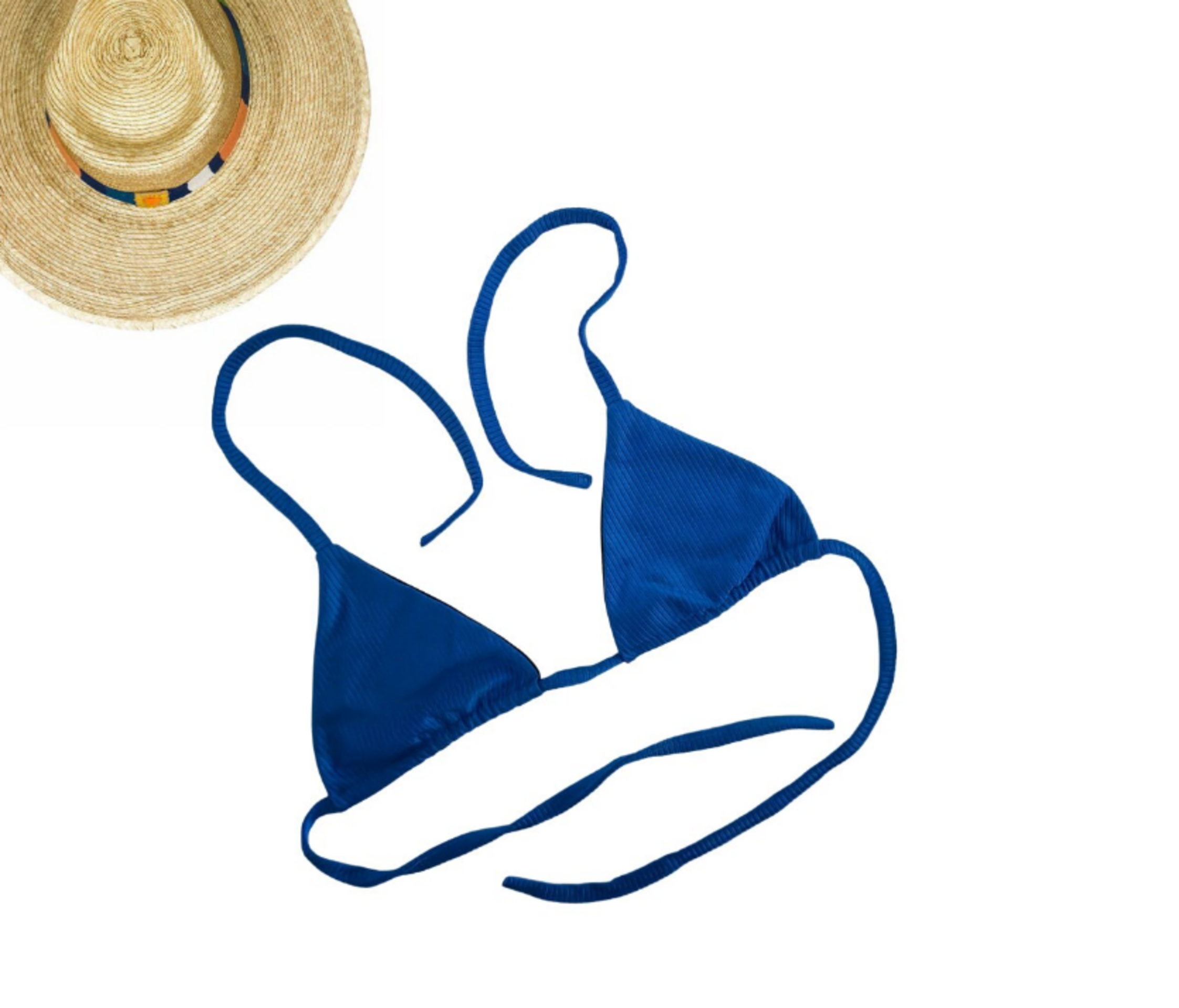 Bikini Satinado Azul Marino - 3